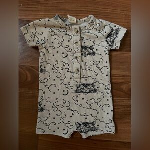 Kate Quinn short sleeve union shortie | cheshire cat | organic cotton jersey